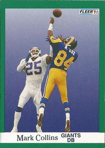 #309 Mark Collins - New York Giants - 1991 Fleer Football