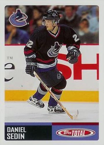 #309 Daniel Sedin - Vancouver Canucks - 2002-03 Topps Total Hockey