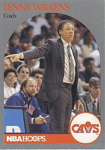 #309 Lenny Wilkens - Cleveland Cavaliers - 1990-91 Hoops Basketball