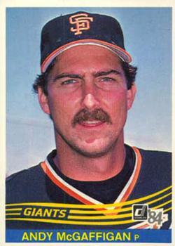 #309 Andy McGaffigan - San Francisco Giants - 1984 Donruss Baseball