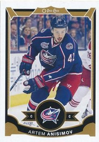 #309 Artem Anisimov - Columbus Blue Jackets - 2015-16 O-Pee-Chee Hockey