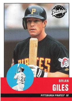 #309 Brian Giles - Pittsburgh Pirates - 2001 Upper Deck Vintage Baseball
