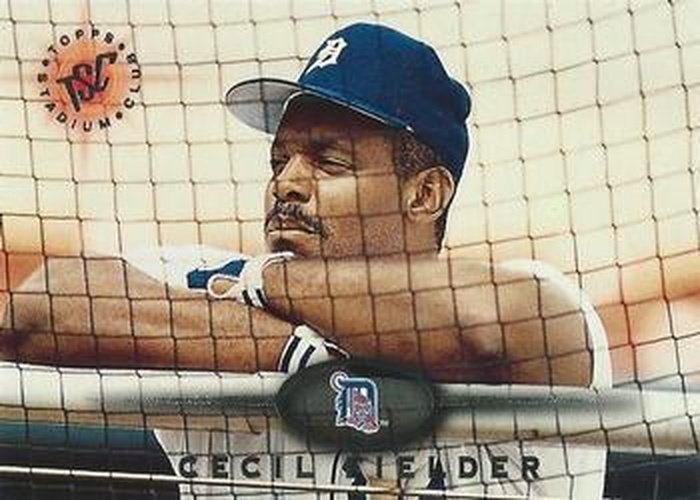 #309 Cecil Fielder - Detroit Tigers - 1995 Stadium Club Baseball