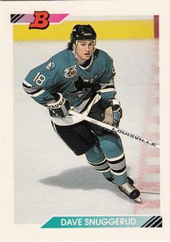 #309 Dave Snuggerud - San Jose Sharks - 1992-93 Bowman Hockey