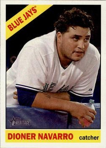 #309 Dioner Navarro - Toronto Blue Jays - 2015 Topps Heritage Baseball