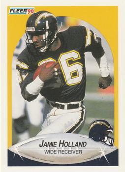 #309 Jamie Holland - San Diego Chargers - 1990 Fleer Football