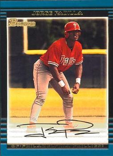 #309 Jorge Padilla - Philadelphia Phillies - 2002 Bowman Baseball