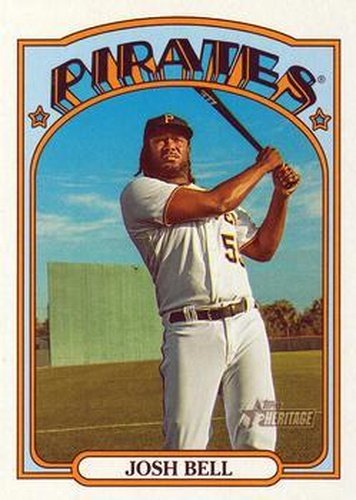 #309 Josh Bell - Pittsburgh Pirates - 2021 Topps Heritage Baseball