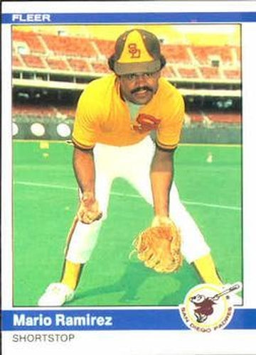 #309 Mario Ramirez - San Diego Padres - 1984 Fleer Baseball