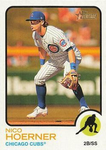 #309 Nico Hoerner - Chicago Cubs - 2022 Topps Heritage Baseball