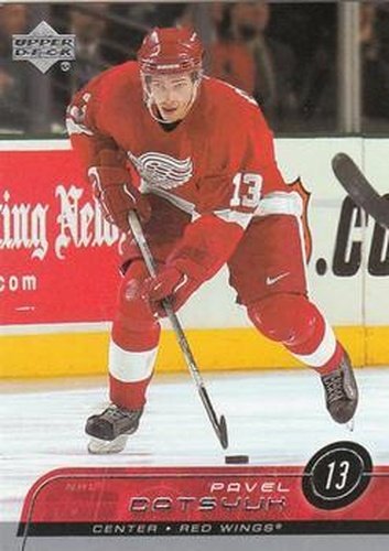 #309 Pavel Datsyuk - Detroit Red Wings - 2002-03 Upper Deck Hockey