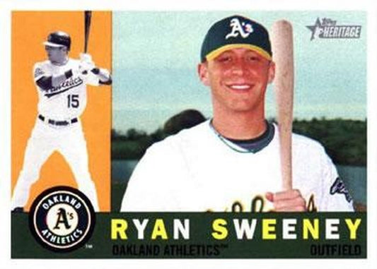 #309 Ryan Sweeney - Oakland Athletics - 2009 Topps Heritage Baseball