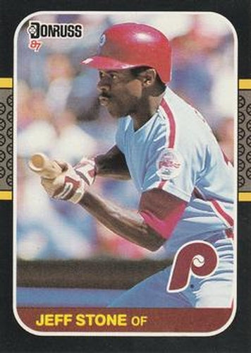 #309 Jeff Stone - Philadelphia Phillies - 1987 Donruss Baseball