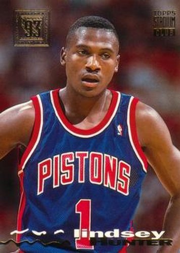 #309 Lindsey Hunter - Detroit Pistons - 1993-94 Stadium Club Basketball