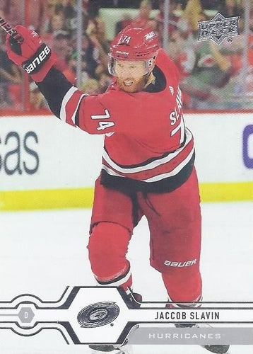 #309 Jaccob Slavin - Carolina Hurricanes - 2019-20 Upper Deck Hockey