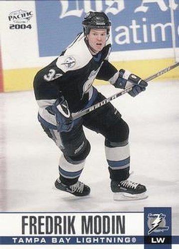 #309 Fredrik Modin - Tampa Bay Lightning - 2003-04 Pacific Hockey