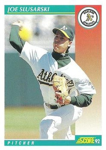 #309 Joe Slusarski - Oakland Athletics - 1992 Score Baseball