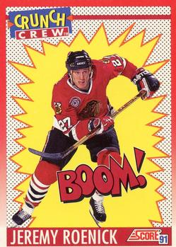 #309 Jeremy Roenick - Chicago Blackhawks - 1991-92 Score Canadian Bilingual Hockey