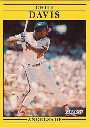 #309 Chili Davis - California Angels - 1991 Fleer Baseball