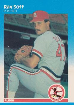 #309 Ray Soff - St. Louis Cardinals - 1987 Fleer Baseball