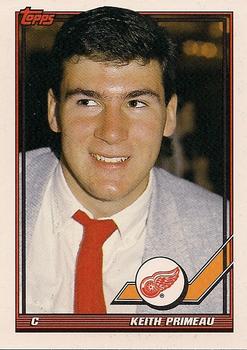 #309 Keith Primeau - Detroit Red Wings - 1991-92 Topps Hockey
