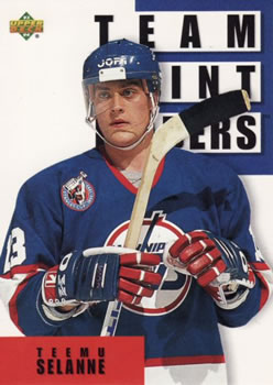 #309 Teemu Selanne - Winnipeg Jets - 1993-94 Upper Deck Hockey