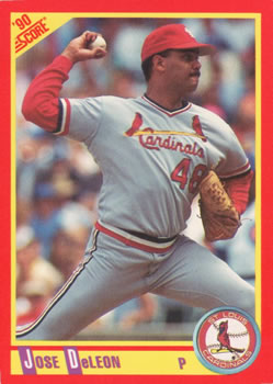 #309 Jose DeLeon - St. Louis Cardinals - 1990 Score Baseball