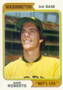 #309b Dave Roberts - San Diego Padres - 1974 Topps Baseball