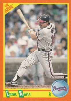 #30T Ernie Whitt - Atlanta Braves - 1990 Score Rookie & Traded Baseball