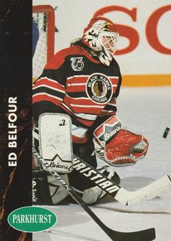 #30 Ed Belfour - Chicago Blackhawks - 1991-92 Parkhurst Hockey