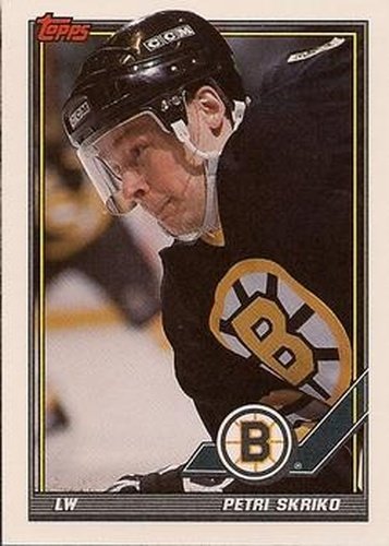 #30 Petri Skriko - Boston Bruins - 1991-92 Topps Hockey