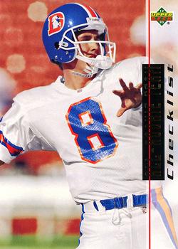 #30 All-Rookie Team Checklist - Denver Broncos - 1993 Upper Deck Football