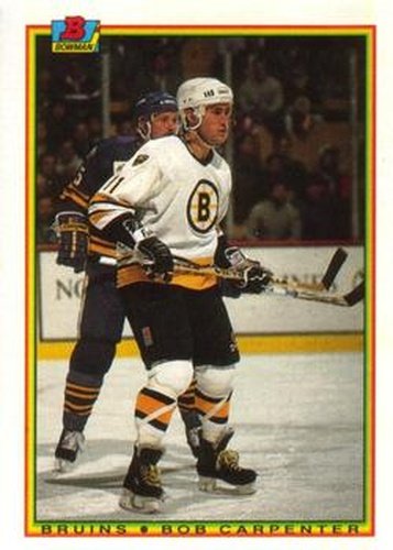 #30 Bob Carpenter - Boston Bruins - 1990-91 Bowman Hockey
