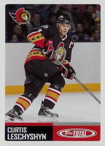#30 Curtis Leschyshyn - Ottawa Senators - 2002-03 Topps Total Hockey
