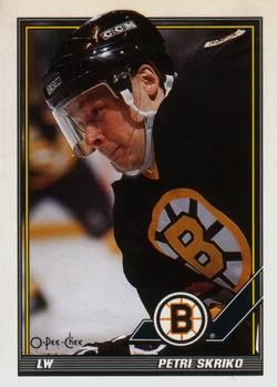 #30 Petri Skriko - Boston Bruins - 1991-92 O-Pee-Chee Hockey