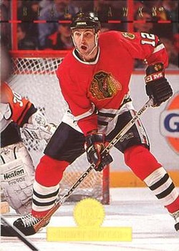 #30 Brent Sutter - Chicago Blackhawks - 1994-95 Leaf Hockey