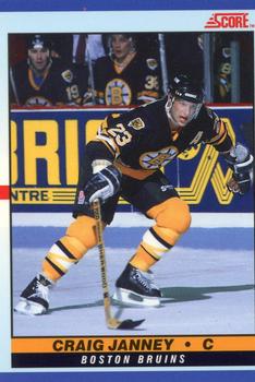 #30 Craig Janney - Boston Bruins - 1990-91 Score Young Superstars Hockey