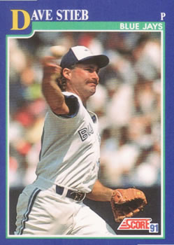#30 Dave Stieb - Toronto Blue Jays - 1991 Score Baseball