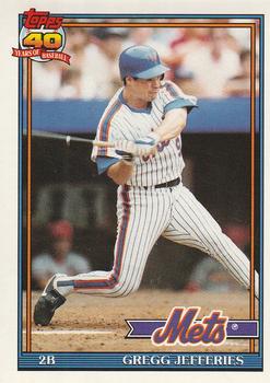 #30 Gregg Jefferies - New York Mets - 1991 O-Pee-Chee Baseball