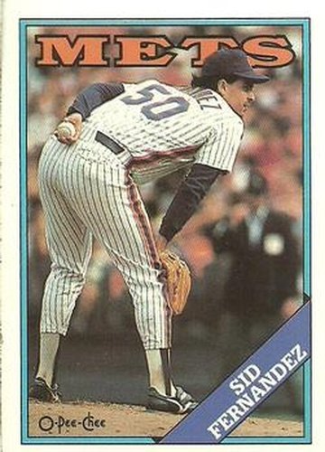 #30 Sid Fernandez - New York Mets - 1988 O-Pee-Chee Baseball