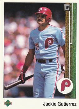 #430 Jackie Gutierrez - Philadelphia Phillies - 1989 Upper Deck Baseball