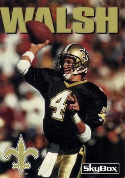 #30 Steve Walsh - New Orleans Saints - 1992 SkyBox Impact Football