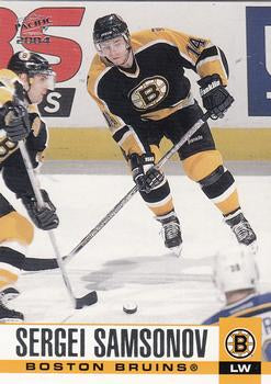 #30 Sergei Samsonov - Boston Bruins - 2003-04 Pacific Hockey