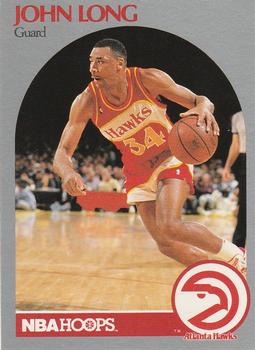 #30 John Long - Atlanta Hawks - 1990-91 Hoops Basketball