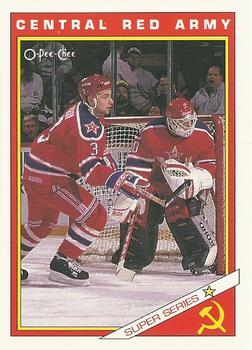 #30R Central Red Army - CSKA Moscow - 1991-92 O-Pee-Chee Hockey - Sharks & Russians