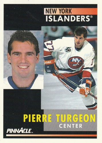 #30 Pierre Turgeon - New York Islanders - 1991-92 Pinnacle Hockey