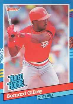 #30 Bernard Gilkey - St. Louis Cardinals - 1991 Donruss Baseball