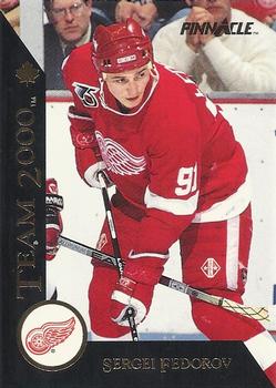 #30 Sergei Fedorov - Detroit Red Wings - 1992-93 Pinnacle Canadian Hockey - Team 2000