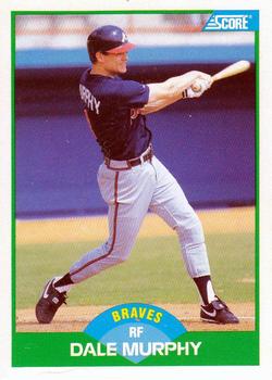 #30 Dale Murphy - Atlanta Braves - 1989 Score Baseball