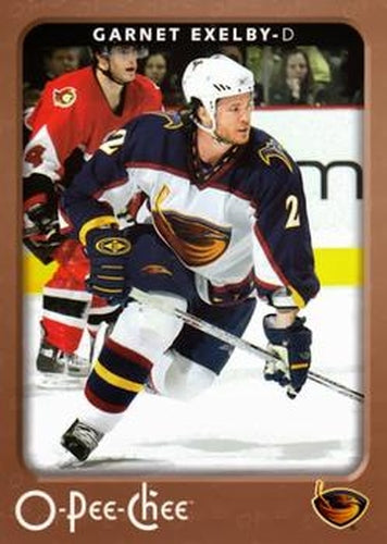 #30 Garnet Exelby - Atlanta Thrashers - 2006-07 O-Pee-Chee Hockey